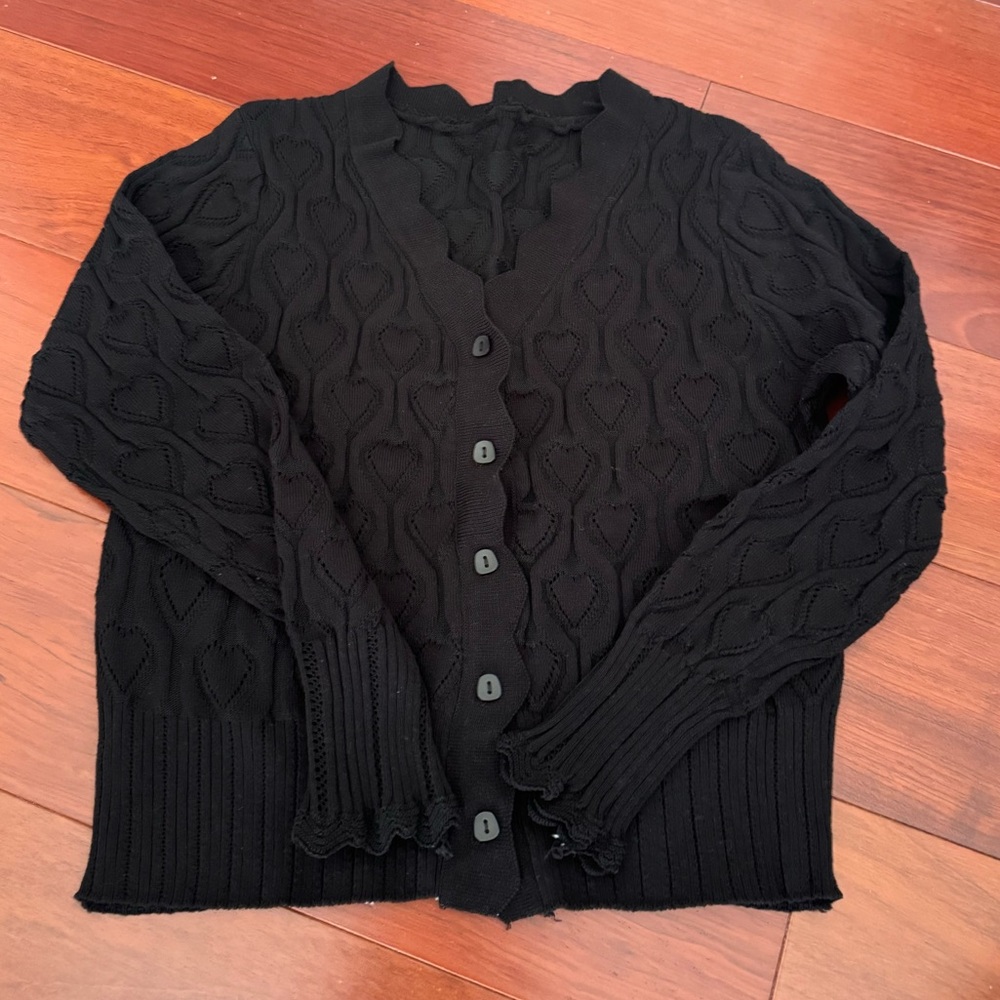 Black Heart Cardigan